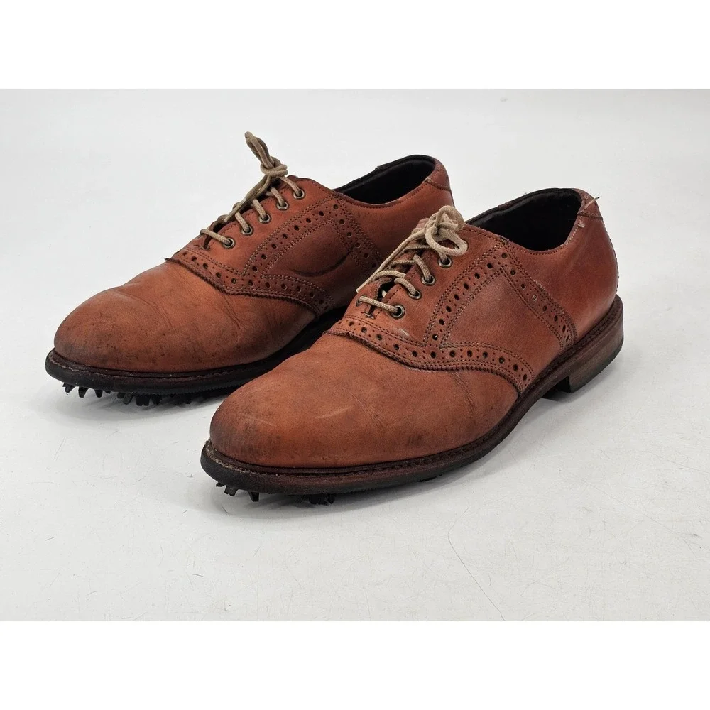 Allen Edmonds First Cut Golf‎ Shoes Leather Walnut Honors Collection Mens 8